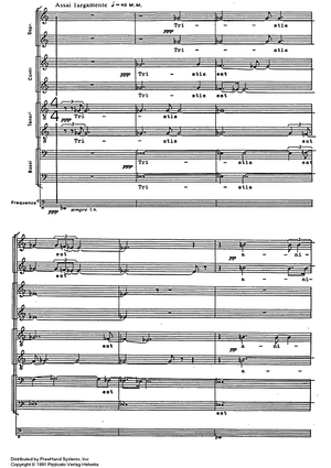 Antifona per il Venerdi Santo sopra una sola corda - Score