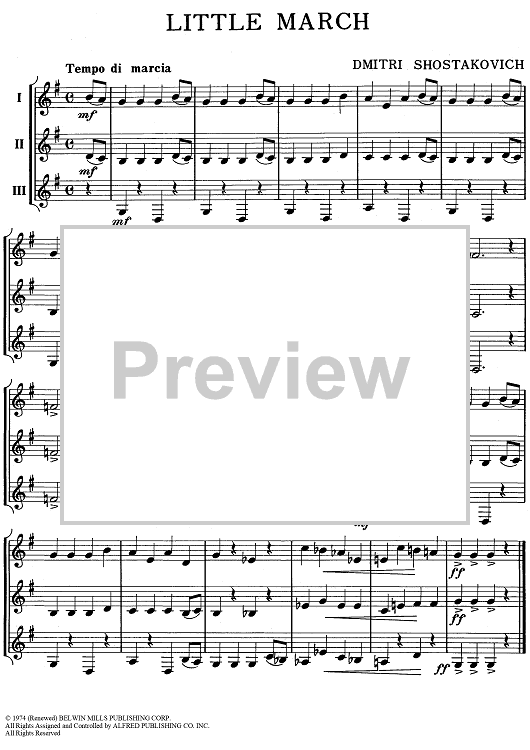 Little March - Horn in F