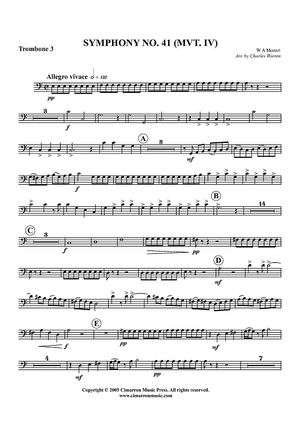 Symphony No. 41, Mvt. IV - Trombone 3