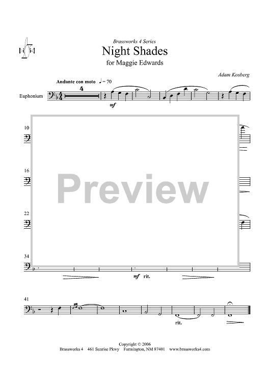 Night Shades - Euphonium BC