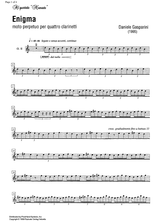 Enigma - Clarinet 2