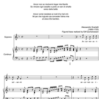 Ancor non so - Score