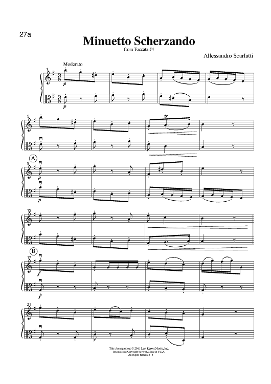 Minuetto Scherzando - from Toccata #4