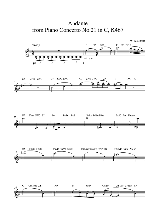 Andante K467