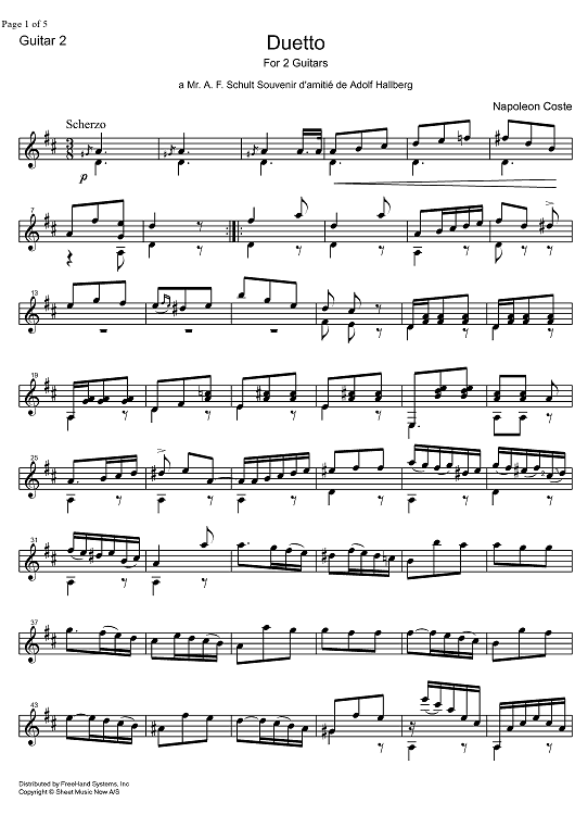Duetto - Guitar 2