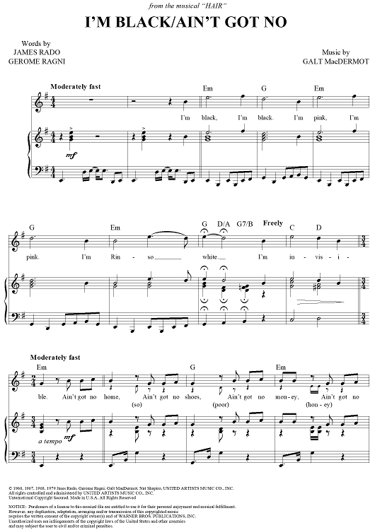 I'm Black/Ain't Got No