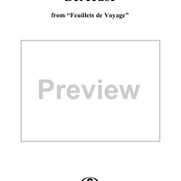 Berceuse, No. 6 from "Feuillets de Voyage", Op. 26, Book 2