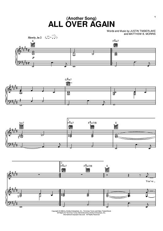 (Another Song) All Over Again