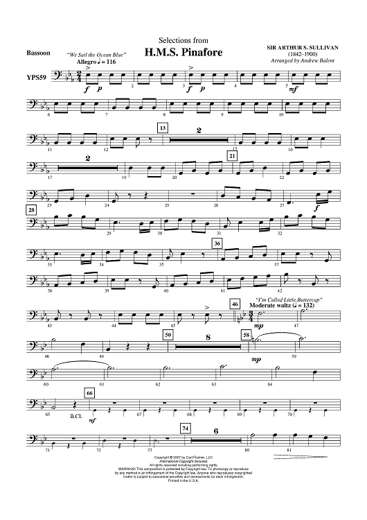 H.M.S. Pinafore - Bassoon