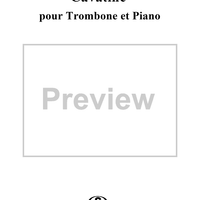 Cavatine - Trombone