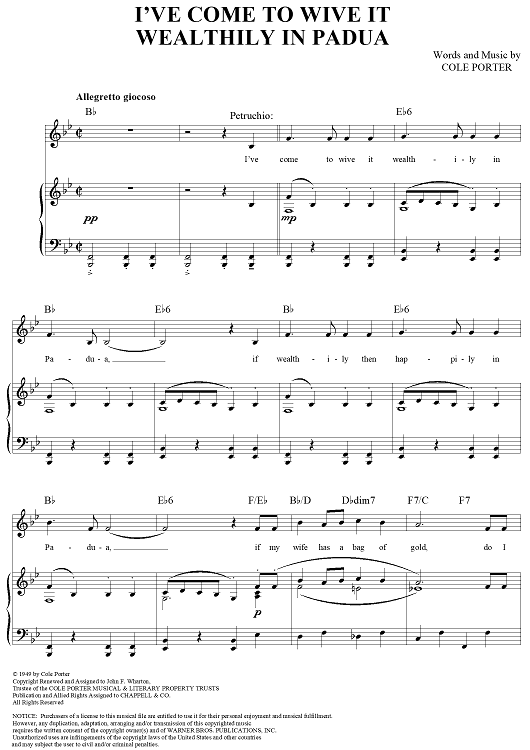 I've Come to Wive It Wealthily in Padua