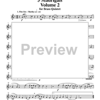 5 Madrigals, Vol. 2 - Trumpet 1