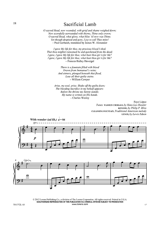 Sacrifice sheet music (intermediate) for piano solo (chords, lyrics, melody)
