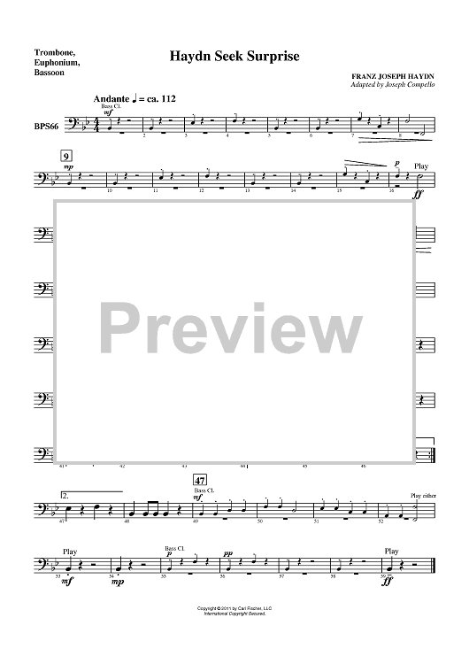 Haydn Seek Surprise - Trombone/Euphonium BC/Bassoon