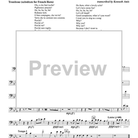 Ola, o che bon eccho! - Choir 2, Trombone (subst. for Horn)