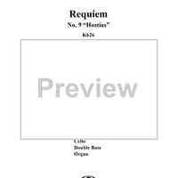 Hostias, No. 9 from Mass No. 19 (Requiem) in D Minor, K626 - Full Score