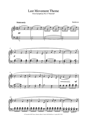 Last Movement Theme From Symphony No.6 Pastoral