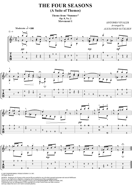 The Four Seasons (A Suite of Themes)