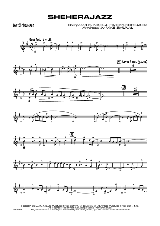 Sheherajazz - B-flat Trumpet 1