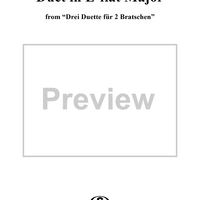 Duet No. 3 in E-flat Major - Viola 1