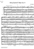 String Quartet Eb Major Op.14 - Score