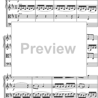 Quartet D Major KV285 - Score