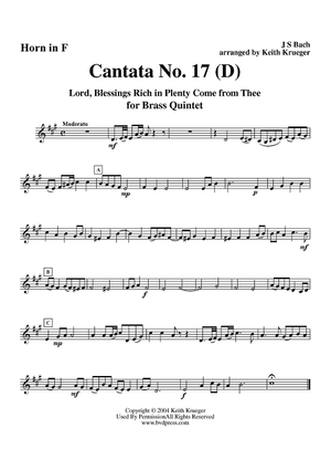 Cantata No. 17 - Horn