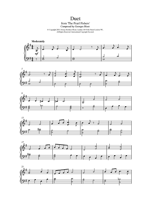 Duet from The Pearl Fishers