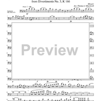 Allegro from Divertimento No. 3, K 166 - Horn in F (opt. Euphonium)