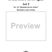 Recitative and Arietta: Quando mi sei vicina, No. 14 from "Il Barbiere di Siviglia"