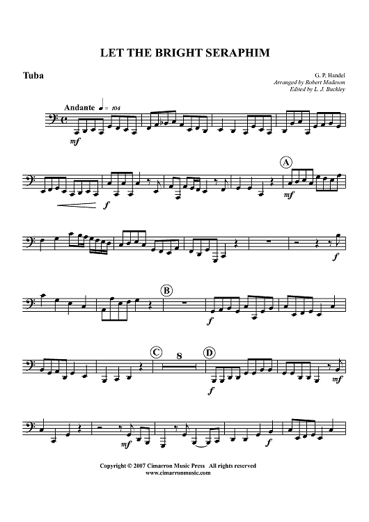 Let the Bright Seraphim - Tuba