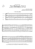 Two Madrigals, Vol. 6 - from Morley's "First Book of Madrigals to 4 Voices" (1594) - Score