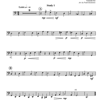 Two Studies from "20 Studies for Guitar" - Trombone 4