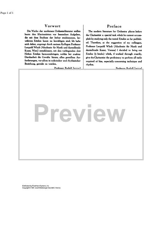 The Accomplished Clarinettist Vol. 1 - Preface