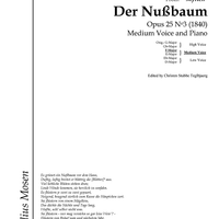 Der Nussbaum Op.25 No. 3