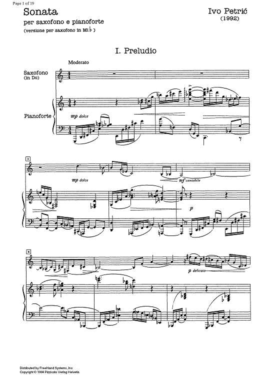 Sonata - Score