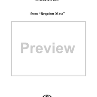 Requiem Mass, Op. 89, Part 2, No. 11, "Sanctus"