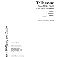 Talismane Op.25 No. 8