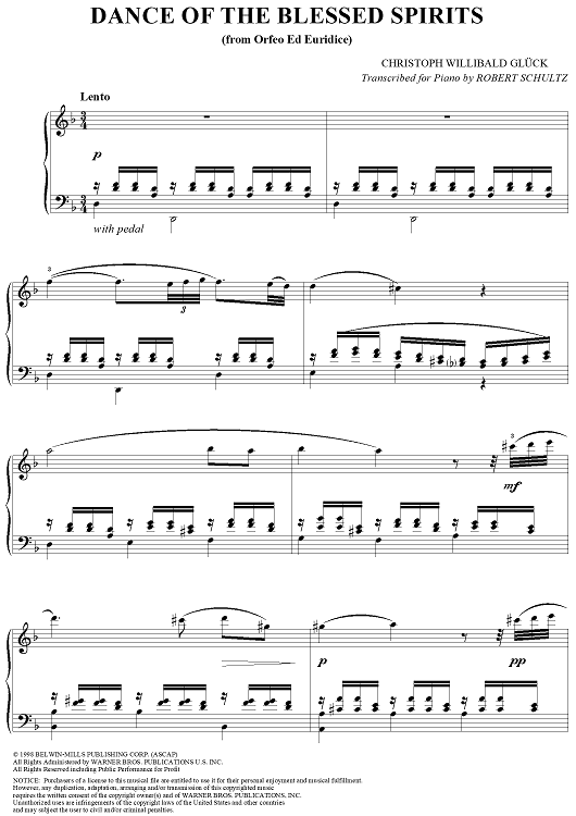 Dance of the Blessed Spirits (from Orfeo ed Euridice)