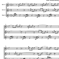 Three Part Sinfonia No. 5 BWV 791 Eb Major - Score