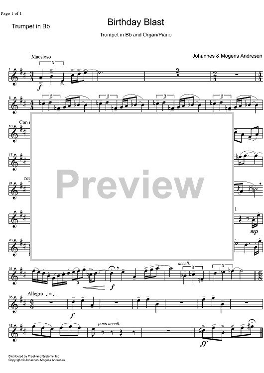 Birthday Blast - B-flat Trumpet