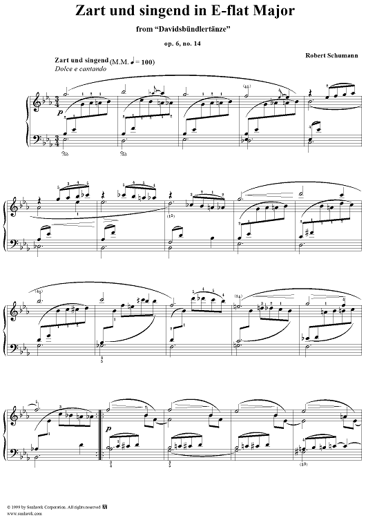 Davidsbündlertänze, Op. 6, No. 14 (1st Edition, 1937)