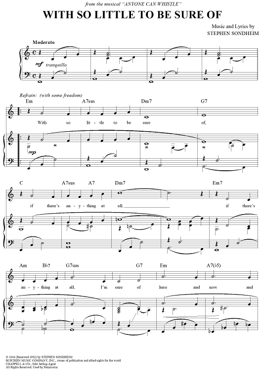 With So Little to Be Sure Of