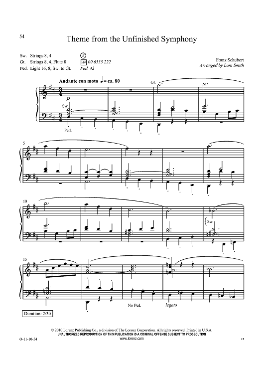 Theme from the Unfinished Symphony