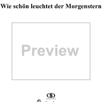 Wie schön leuchtet der Morgenstern