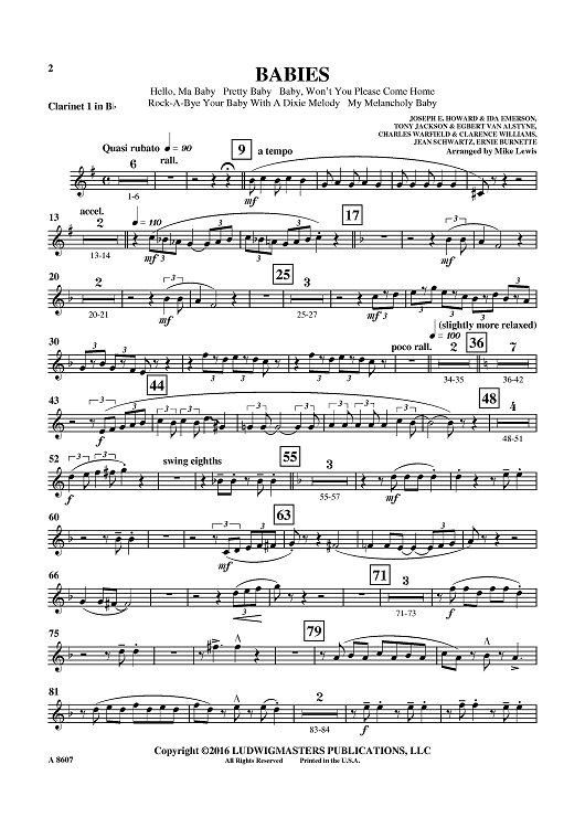 Babies - Clarinet 1 in Bb