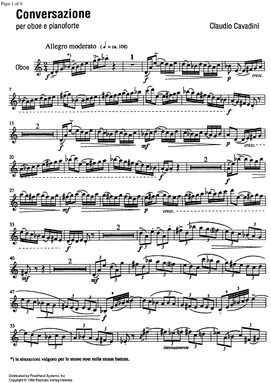 Conversazione - Oboe