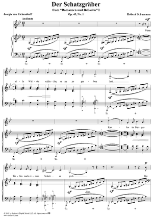 Der Schatzgräber, Op. 45, No. 1