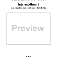 Christmas Oratorio: Intermedium I - Der Engel "Fürchtet euch nicht"