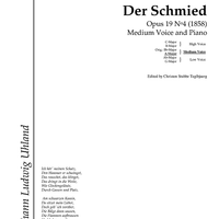 Der Schmied Op.19 No. 4